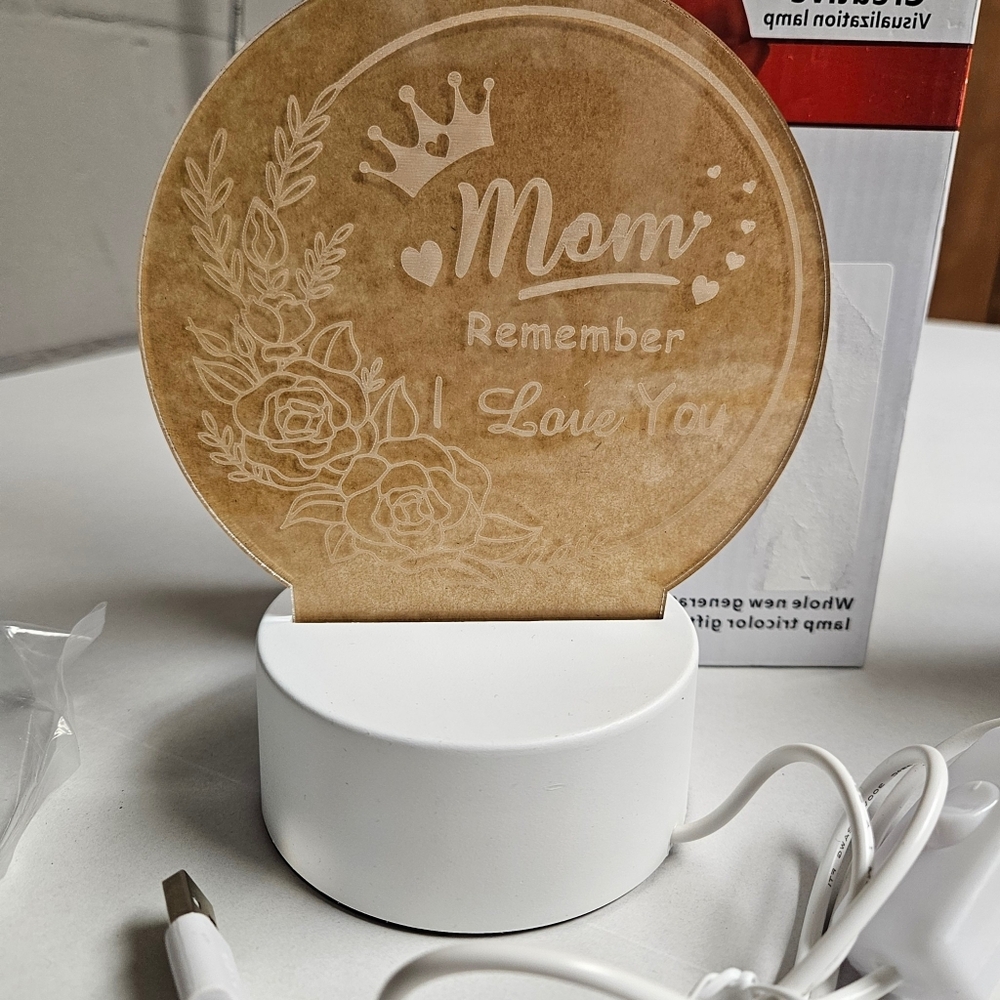 Mom Remember I‎ Love You LED Night Light